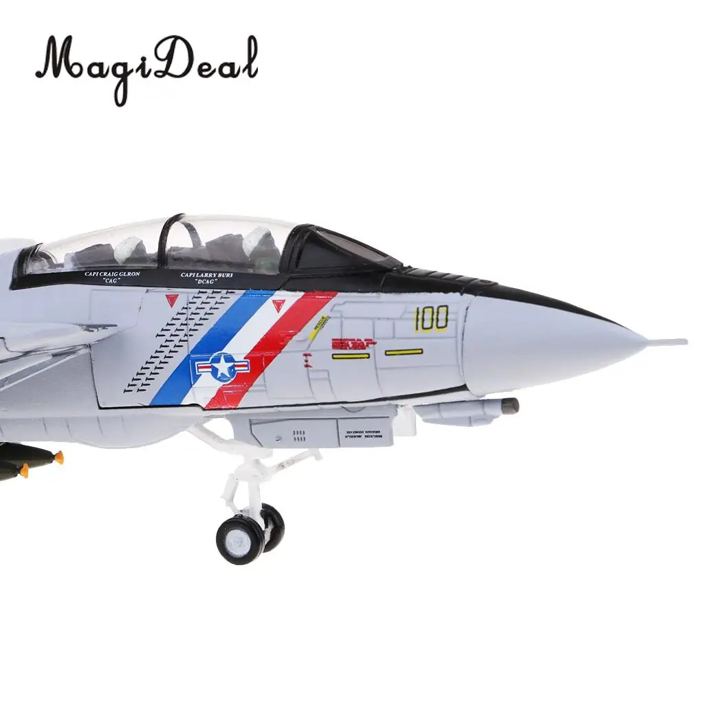 1/100 Alloy F-14 Tomcat Fighter American Military Plane Aeroplane Collection with Display Stand