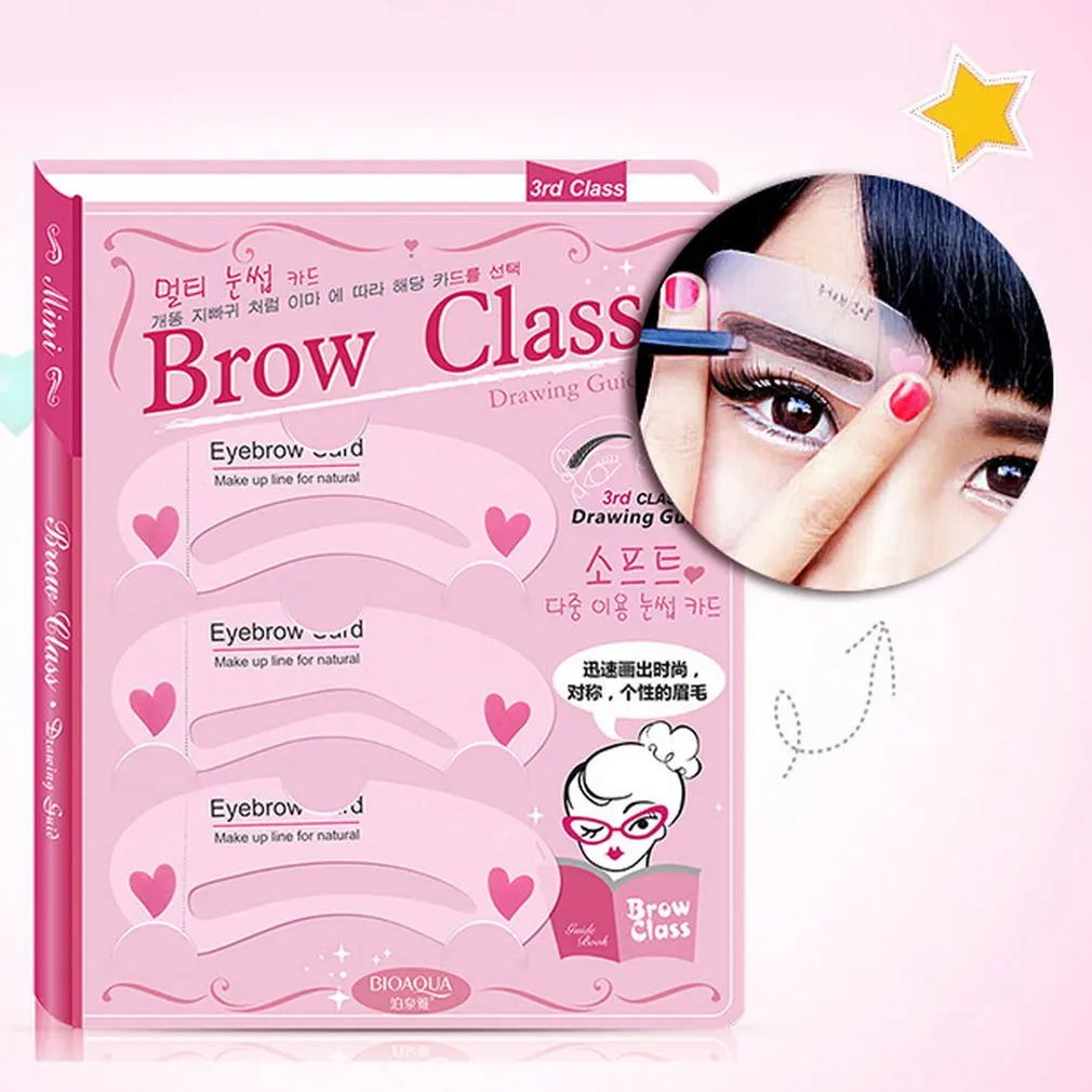 

BIOAQUA Eyebrow Makeup Thrush Auxiliary Tool Varied Of Eyebrow Shape Mould Eyebrow Tools Eyebrow Card
