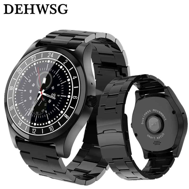

Smart Watch DH19 Luxury Full Stainless Steel Wristwatch relogio invicta Bluetooth Call Reminder Music Camera for Men Business