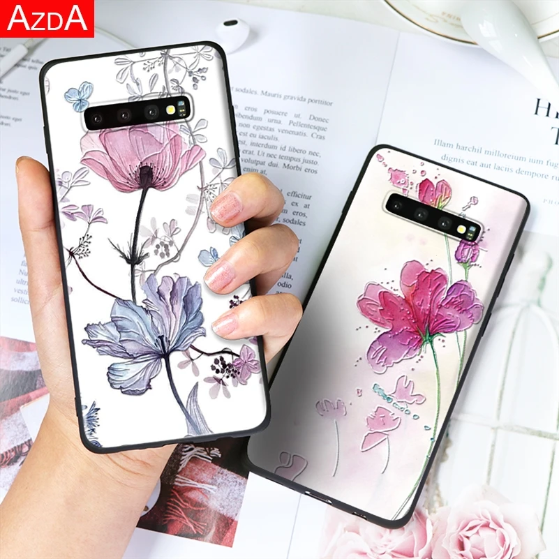 

For Samsung Galaxy S10 Case S10E S8 S9 Plus S6 S7 Edge M30 M20 M10 Note 8 9 A30 A40 A50 A70 A7 A9 J4 J6 2018 TPU 3D Emboss Cover