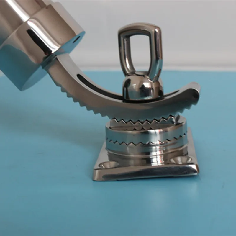  A Pair 360 Angled Rod Holder Deck Mount Adjustable Removble Stainless Steel 316 Fishing Rod Holders