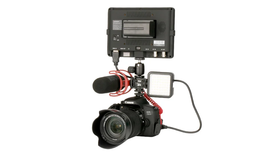 Ulanzi тройной 3 Холодный башмак крепление на камеру башмак поддержка BY-MM1 микрофон видео светодиодный светильник для DSLR Nikon Canon камеры