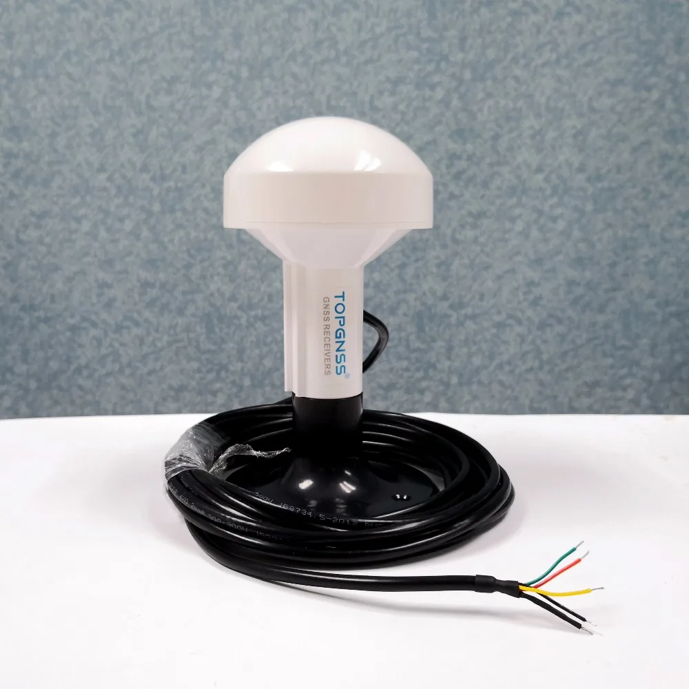 12V RS232 NMEA protocol 7020 chips boat marine GPS receiver module antenna 4800 baud rate RS-232,Mushroom housing with brackets.