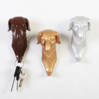 

8Pcs DOG HORSE ANIMAL HEAD WALL HOOK CLOTHES COAT TOWELS BAG HANGER HOLDER