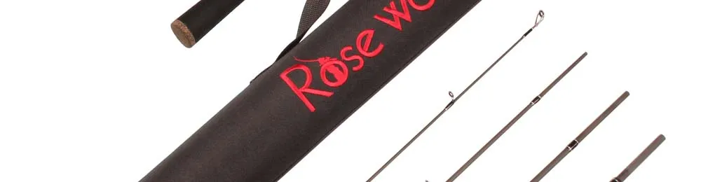 RoseWood 30T Carbon SpinningCasting Rod 4 Sections Travel Rod Fuji Rods 6'6'' 1.98m Fishing Pole Fishing Tackle  (19)