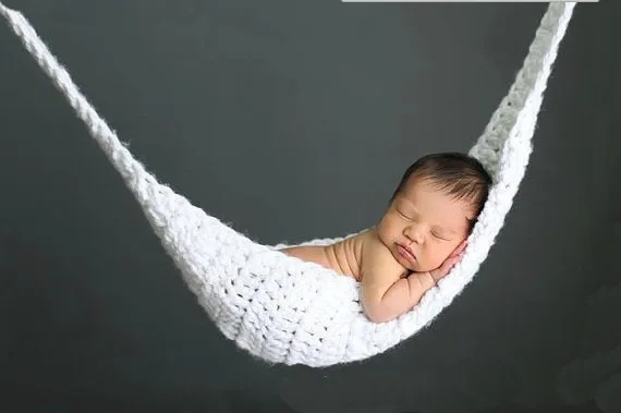 Вязаный детский белый гамак реквизиты для фотосъемки вязаный детский костюм для новорожденного фото Аксессуары Для фотосъёмки аксессуары 0-1 м или 3-4 месяца