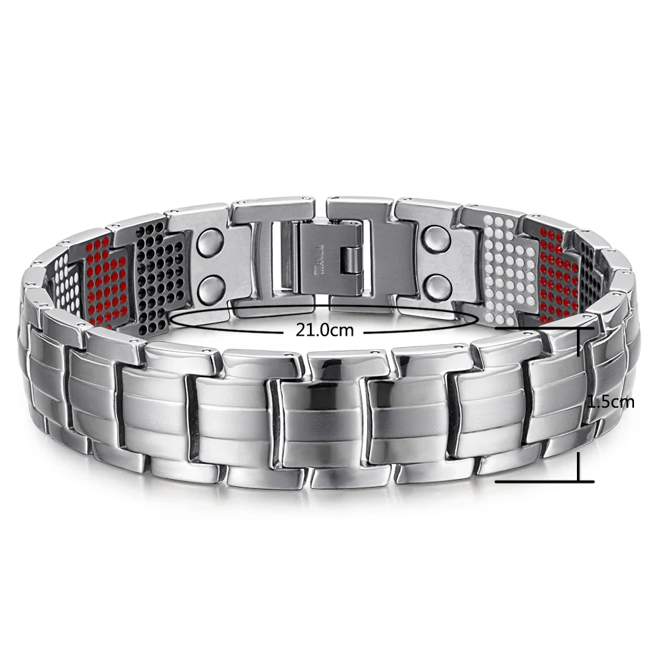 silver Titanium Bracelets (7)