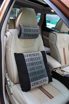 

JDM Style Bride Lumbar Support Pillow Set Headrest for Cars
