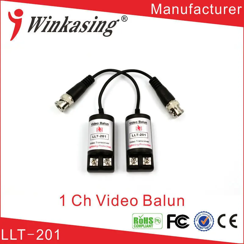 Twisted Single Channel Passive Video Balun Transceiver CCTV DVR camera BNC UTP Security cctv Video Balun surveillance 30PCS single channel passive video balun grey silver 2 pcs