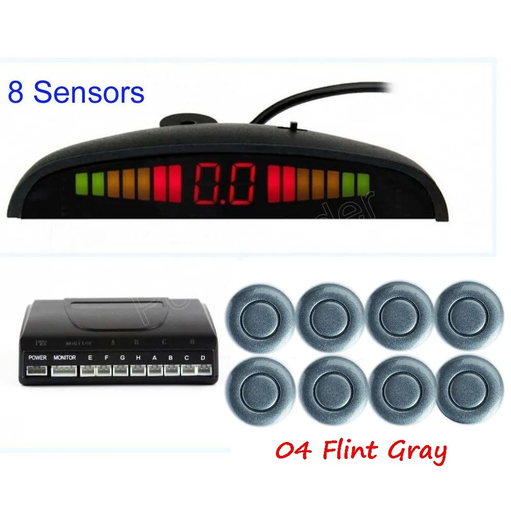 44 colors selection Car Parking Assist System LED Digital Display