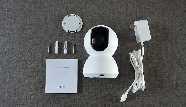 Беспроводная панорамная IP камера Xiaomi mijia PT с углом обзора 360 градусов и подставкой
