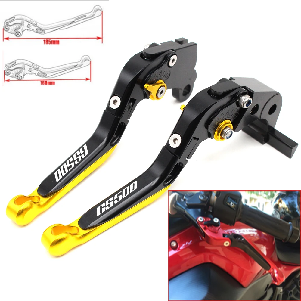 Motorcycle CNC Adjustable Foldable brake Clutch Levers for Suzuki GS