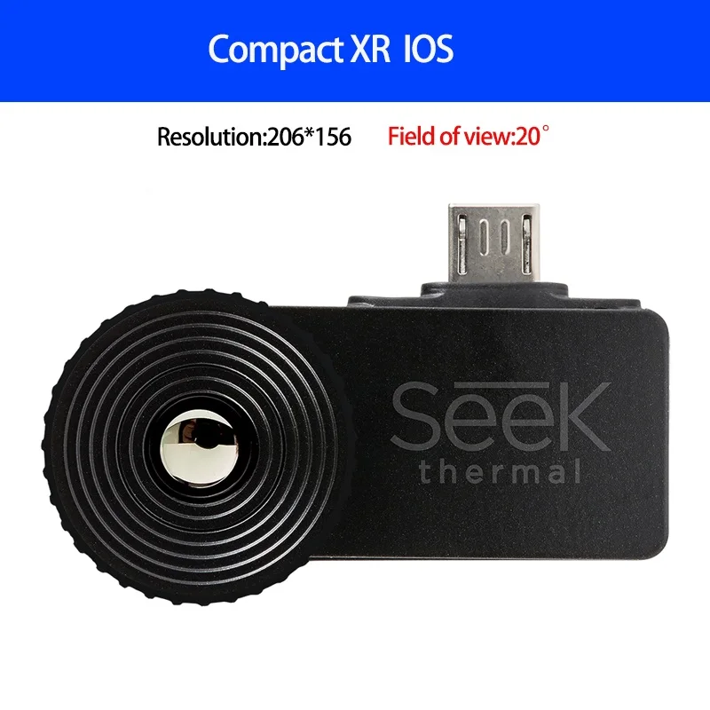 Seek Compact PRO/Compact XR/компактный портативный мобильный телефон, инфракрасная камера, детектор Ночного Видения, Android и IOS версия - Цвет: Compact XR IOS