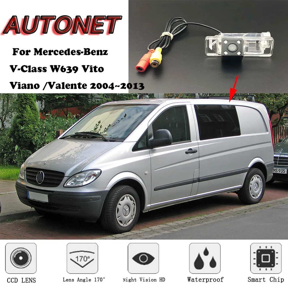 AUTONET резервная камера заднего вида для Mercedes-Benz V-Class W639 Vito/Viano/Valente 2004~ 2013 камера ночного видения/номерного знака