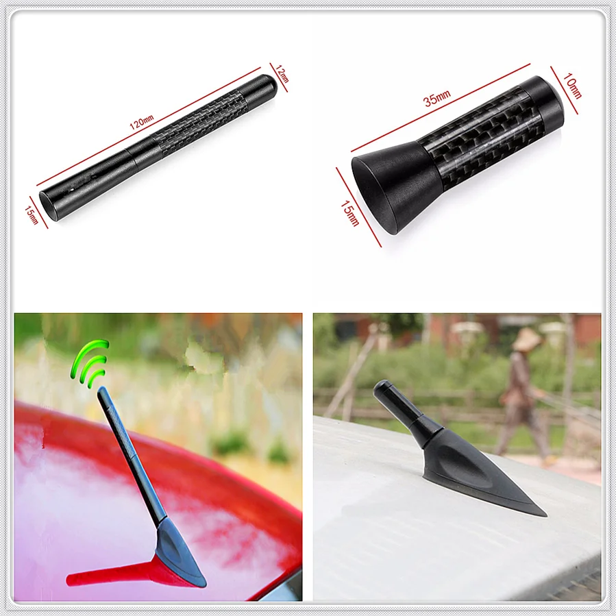 

Car universal Carbon Fiber roof Short Radio signal Antenna for Toyota Yaris Tundra Tacoma RAV4 Corolla Aygo Avalon Auris