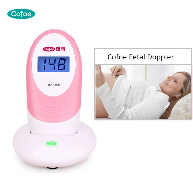 

Cofoe Fetal Doppler Ultrasonic Fetal Heartbeat Detector Pocket Baby Heart Rate Monitor with Gel Pregnant Diagnostic Device Home