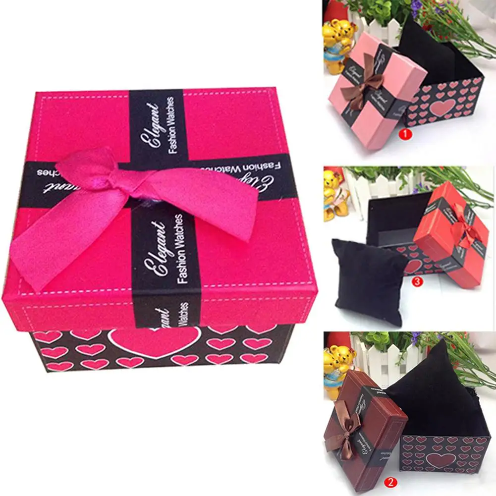 

Newly Fashion Durable Present Watch Bracelet Jewelry Gift Box Storage Case with Pad