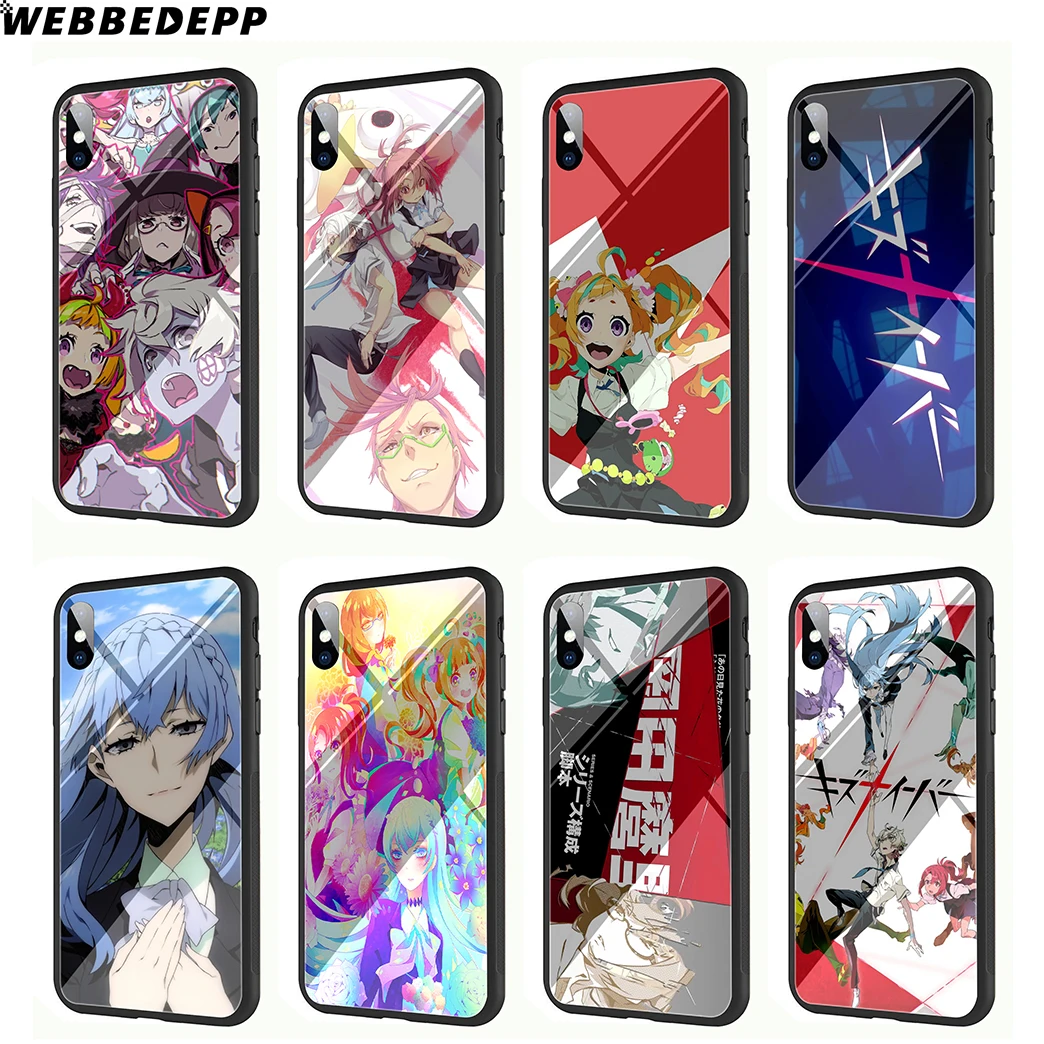 

WEBBEDEPP Kiznaiver Sonozaki Noriko Tempered Glass Phone Case for Apple iPhone Xr Xs Max X or 10 8 7 6 6S Plus 5 5S SE