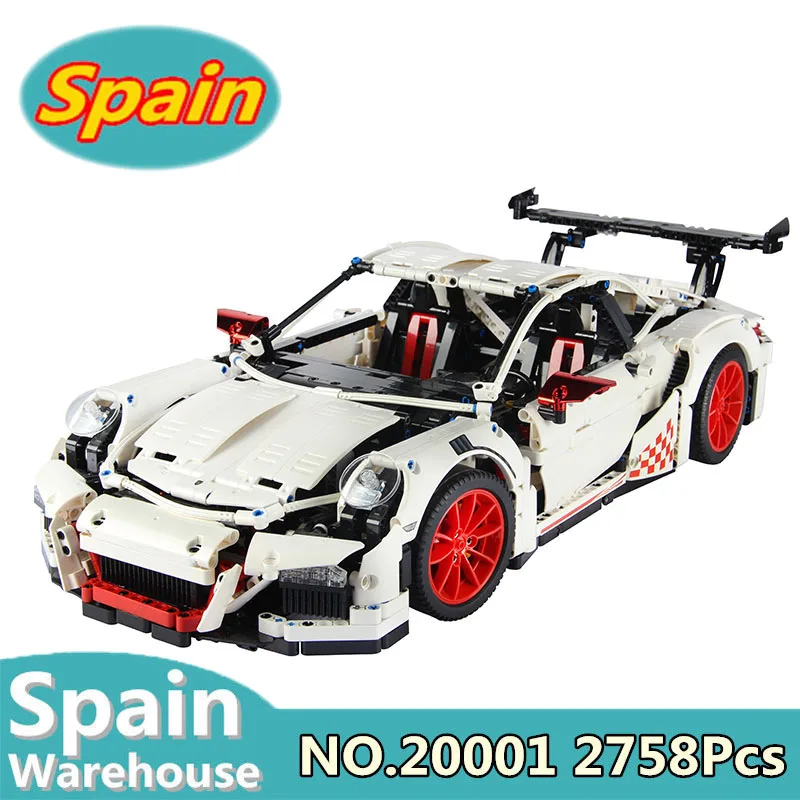 

Building Blocks Kits 20001 20001B 2758Pcs Compatible Legoing Technic 42056 Racing Car For Children Gift Bricks Stock In Spain