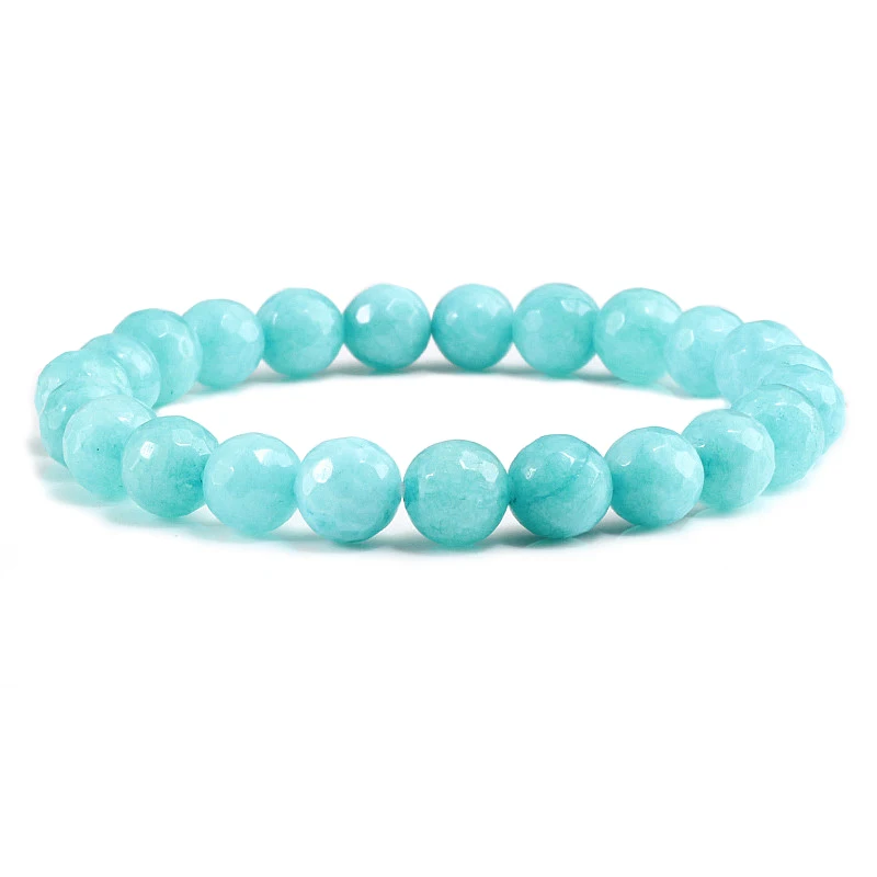 

2018 New Natural Blue Aventurine Stone Bracelets For Women Section Bead Bracelet Charm Yoga Mala Healing Reiki Hand-made Jewelry