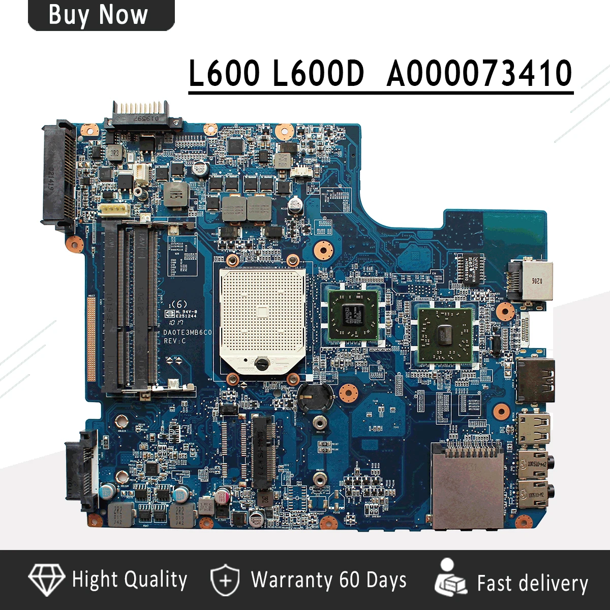 A000073410 для Toshiba L600D L640D L645D материнская плата DA0TE3MB6D0 DA0TE3MB6C0 | Компьютеры и офис
