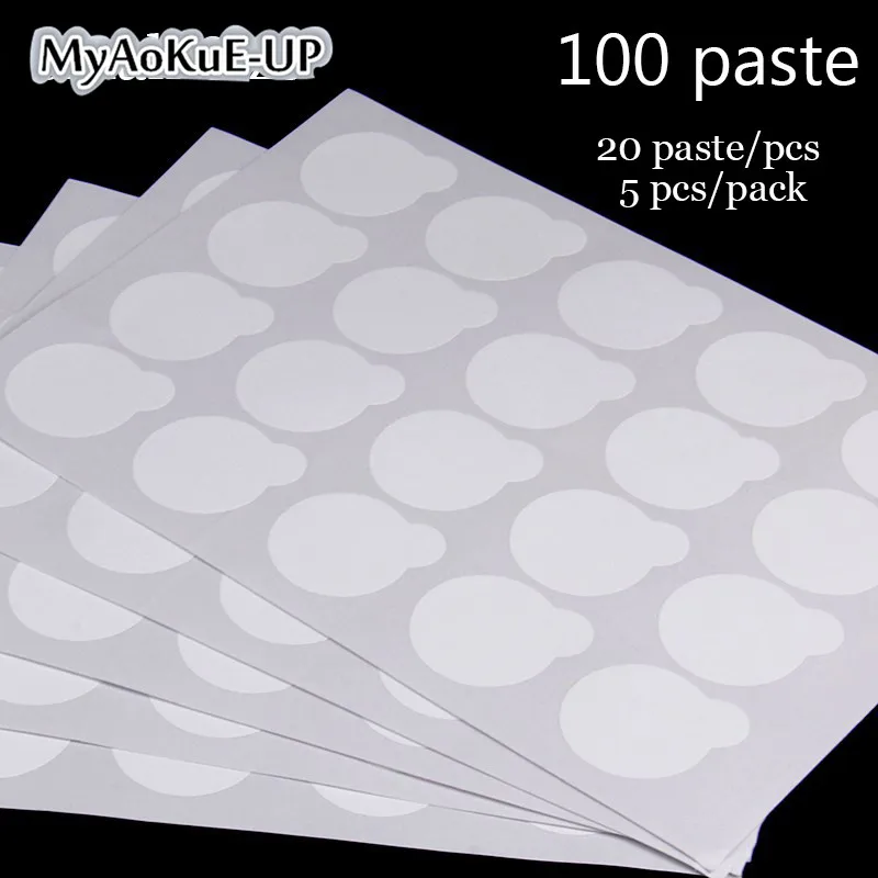 Eye Stickers 60/100 Paste sheets Eyelash Tools Glue Holder Pallet For Eyelash Extension Disposable Glue Paper Patches Sticker Eye Stickers 60/100 Paste sheets Eyelash Tools Glue Holder Pallet For Eyelash Extension Disposable Glue Paper Patches Sticker