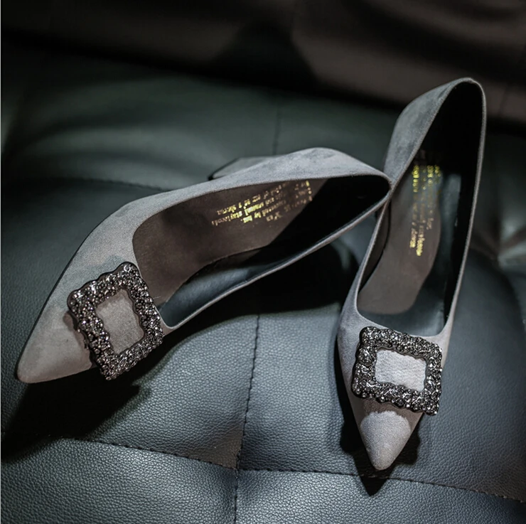Горячее предложение! Распродажа! Женская обувь роскошные брендовые женские туфли-лодочки на высоком каблуке в европейском стиле туфли на высоком толстом каблуке замшевые свадебные туфли