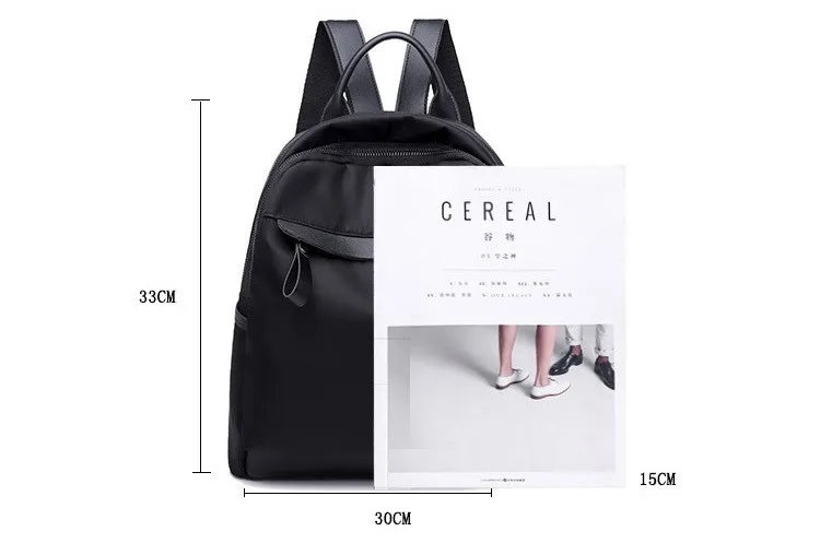 MJ Waterproof Oxford Cloth Travel Backpack Large Women Bag Female Korean Casual Bag Nylon Fashion School Bag for Teenage Girls (5)