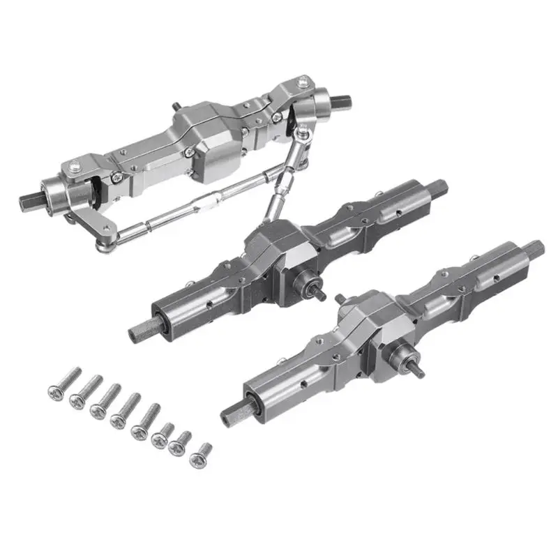 

Metal Upgrade Accessories Front and Rear Axle Assembly for WPL B1 B14 B24 C14 C24 B16 B26 B36 RC Model Cars