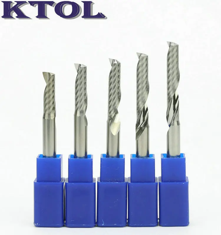 1 flute end mill carbide milling cutter router tool engraving cutting bits_1