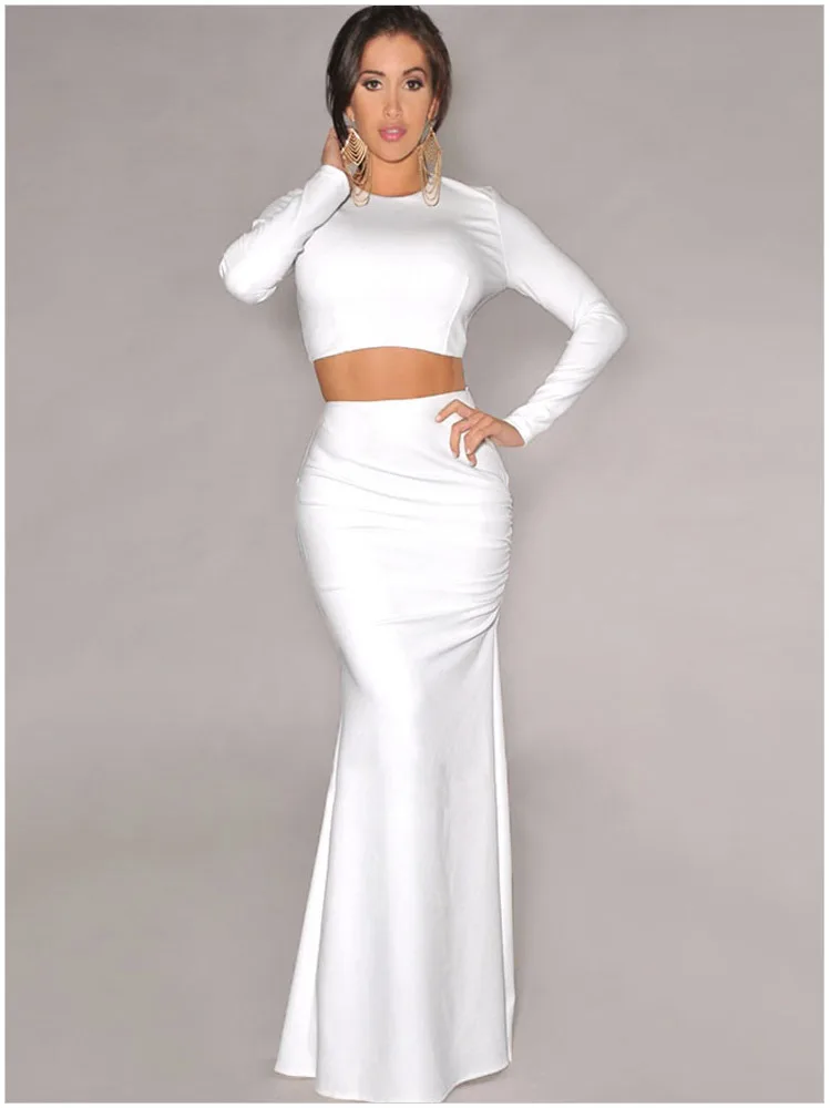 Bodycon Dresses | Tight and Fitted Dresses | boohoo Bodycon maxi dress white apparel