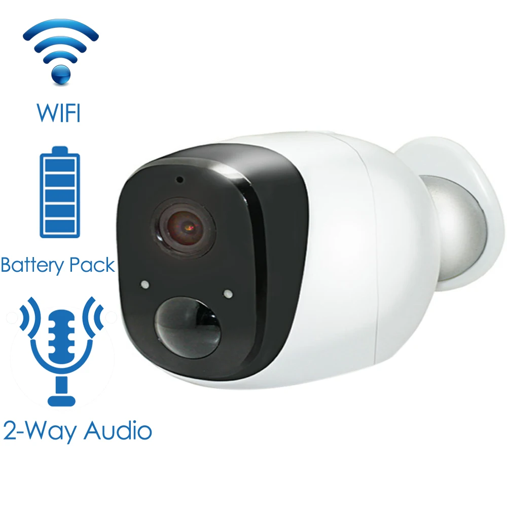

Wireless Battery IP Camera 720P HD Weatherproof Outdoor Home Security P2P PIR WiFi Camera with Battery IP Surveillance Cameras