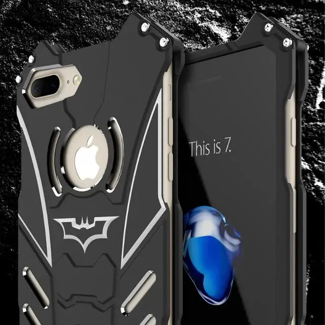 Чехлы R-just для iphone 6, 6s, 7, 7 plus, 8, 8 plus, бронированные металлические алюминиевые чехлы для телефонов с ЧПУ и Бэтменом для iphone X, XS, XR, XS Max