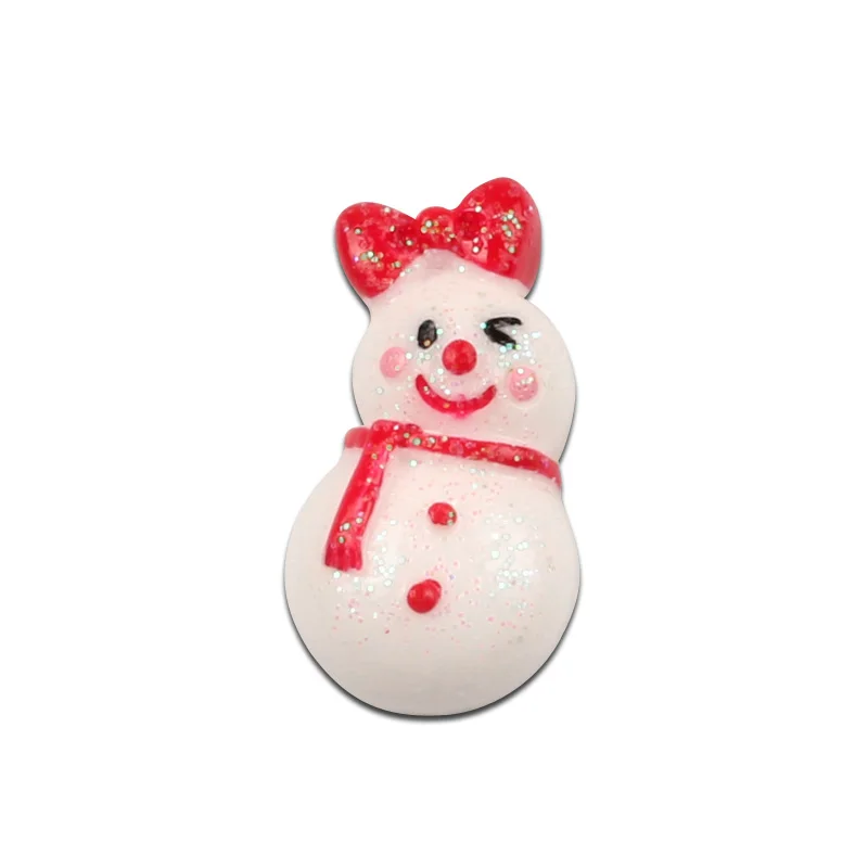 

10 PCS 27x15mm Resin Christmas Snowman Style Decoration Crafts Flatback Cabochon Embellishments For Scrapbooking DIY Accessories