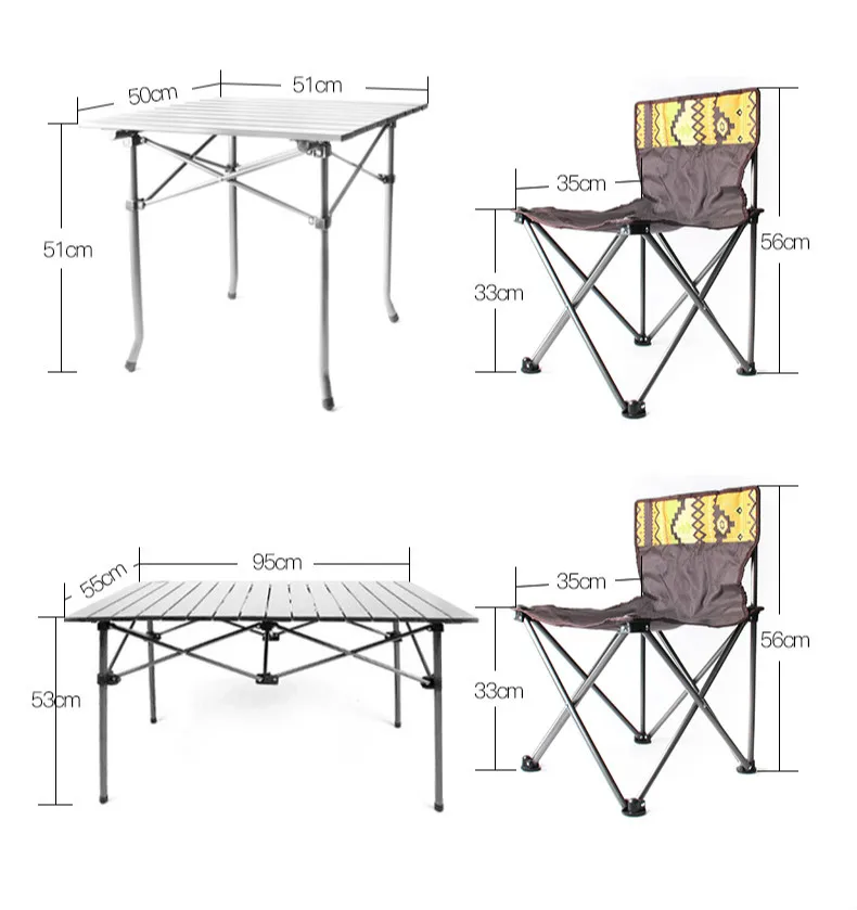 Открытый стол и стул набор портативный складной столы и стулья для кемпинга складной алюминиевый стол для пикника