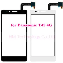 Black/White TP for Panasonic T45 4G /4.5″ Touch Screen Digitizer Glass Panel Sensor No LCD Phone Replacement Free Shipping+Tools