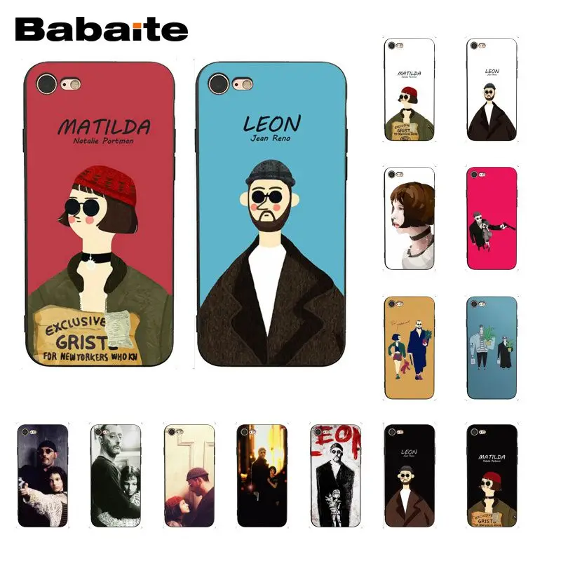 

Babaite Leon Matilda Natalie Portman Movie Poster Phone Case for iphone 11 Pro 11Pro Max 8 7 6 6S Plus X XS MAX 5 5S SE XR