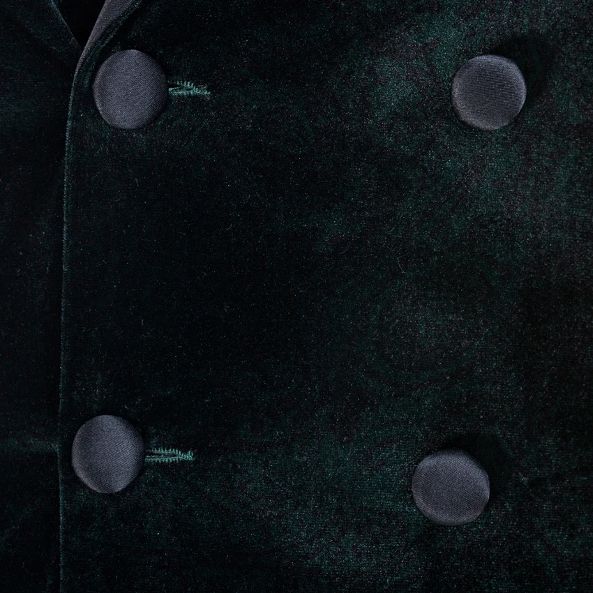 New Design Velvet Groom Tuxedos Groomsman Suit Wedding suit Double Breasted Made Man Suits (Jacket+pants)