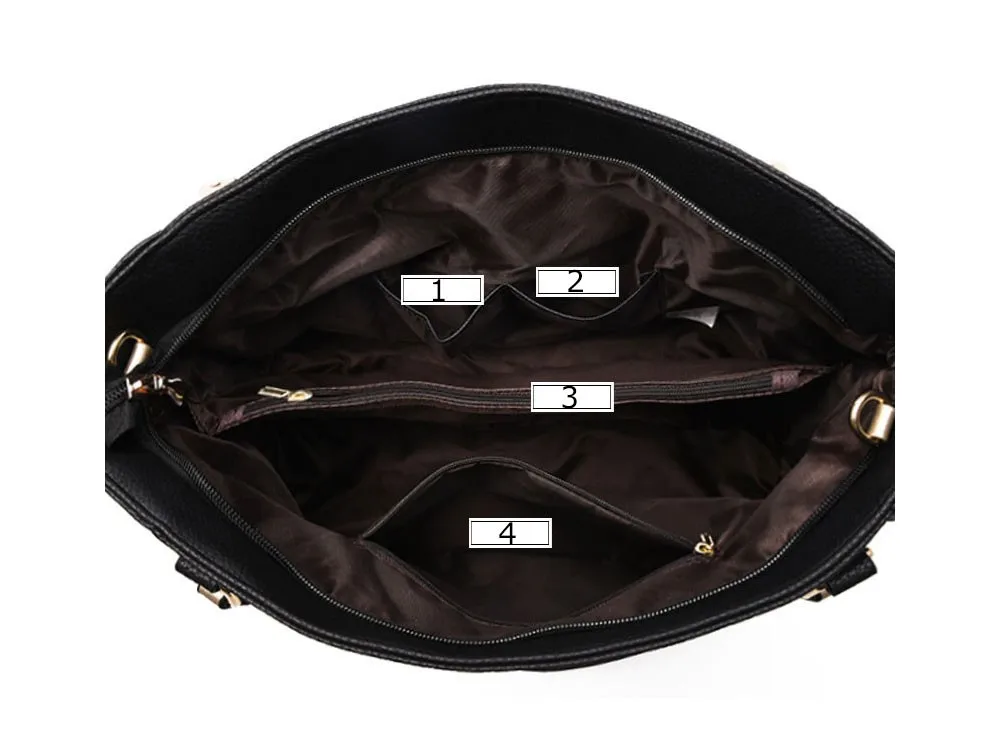 High Quality PU Leather Women Messenger Bag Big Shoulder Bag Large Capacity Totes Famous Brand Bolsa Feminina Herald Fashion New (7)