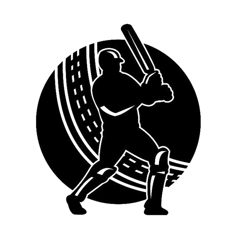 

13.1CM*15.2CM Interesting Cricket Game Sports Vinyl Decor Car Sticker S9-0322