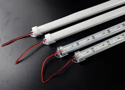 5630 5730 SMD LED Light Bar с Пластик крышка 36LED светодиодные трубки Газа DC 12 В 24 В 5630 LED трубки жесткий свет для автомобилей Мото автобус
