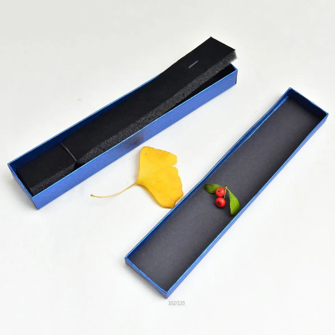 DoreenBeads 4*21 см изысканные ювелирные изделия Дисплей Коробки длинные Цепочки и ожерелья упаковка подарок чехол многоцветный оптом