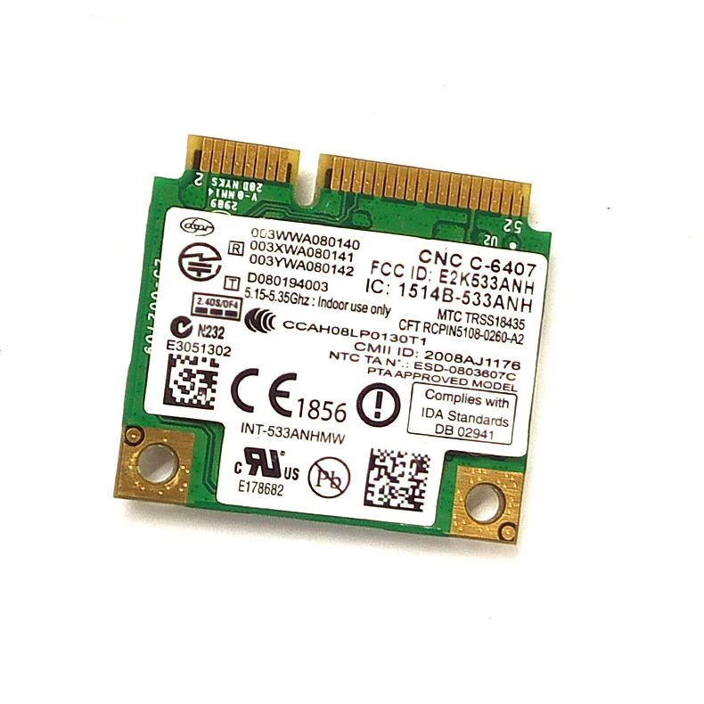 (インテル) Intel新しい究極のN WiFiリンク5300 533AN_HMW ミニ-PCIe - N230K 0N230K CN-0N230K Amazon | (インテル) Intel新しい究極のN WiFiリンク5300