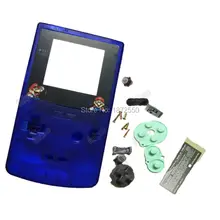 Прозрачный голубой цвет Корпус чехол Limited Экран объектив для nintendogbc Gameboy Цвет Ручной игровой консоли Мальчик Дети подарок