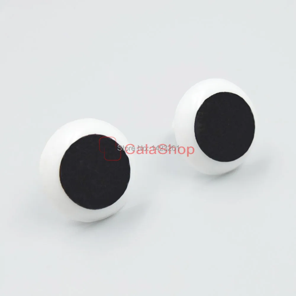 

100 Pcs / Lot DIY Toy Rubber Eyes White black plastic safety making Puppets For Bear Doll Nose Eyes Toy Crafts Without washer