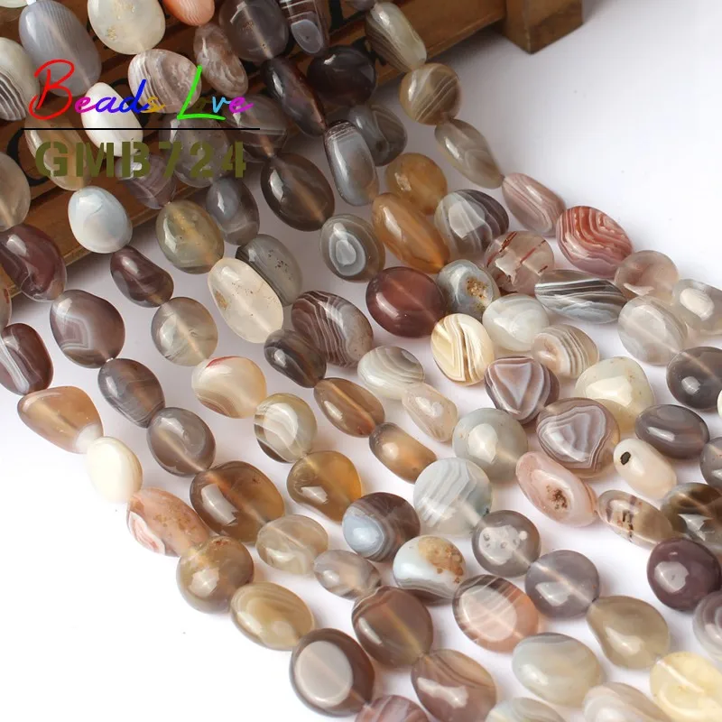 

8-10 MM Stripe Irregular Persian Agates Loose Beads For Jewelry Making Natural Stone Bead DIY Necklace Bracelet Jewellery 15''