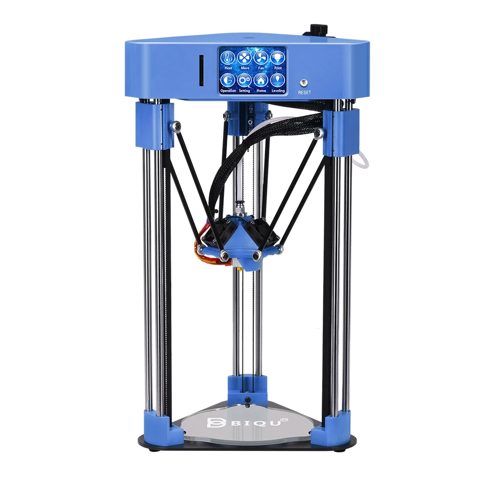 BIQU mini magician impressora delta 3d printer kits frame full assmbly multicolor with HD Touch screen 32 bit 3d printer board