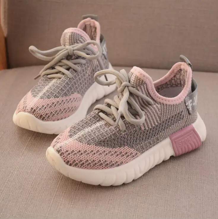 

2019 Spring new boys girls sneakers kids casual running shoes mesh children's sports shoes SIZE 21--30
