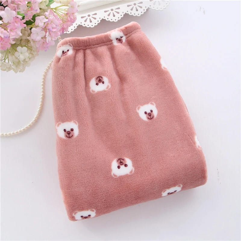 Women's Sleep Bottoms New Autumn Winter Women Cute Flannel Sleep Pants