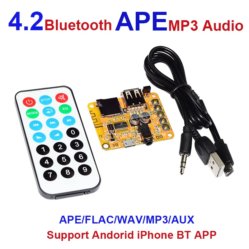Плата аудиоприемника DC5V для автомобиля Bluetooth 4 2 поддержка приложения